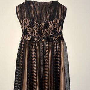 OC by OC Black Lace Corset Dress Size 4 | Romantic Party Mini